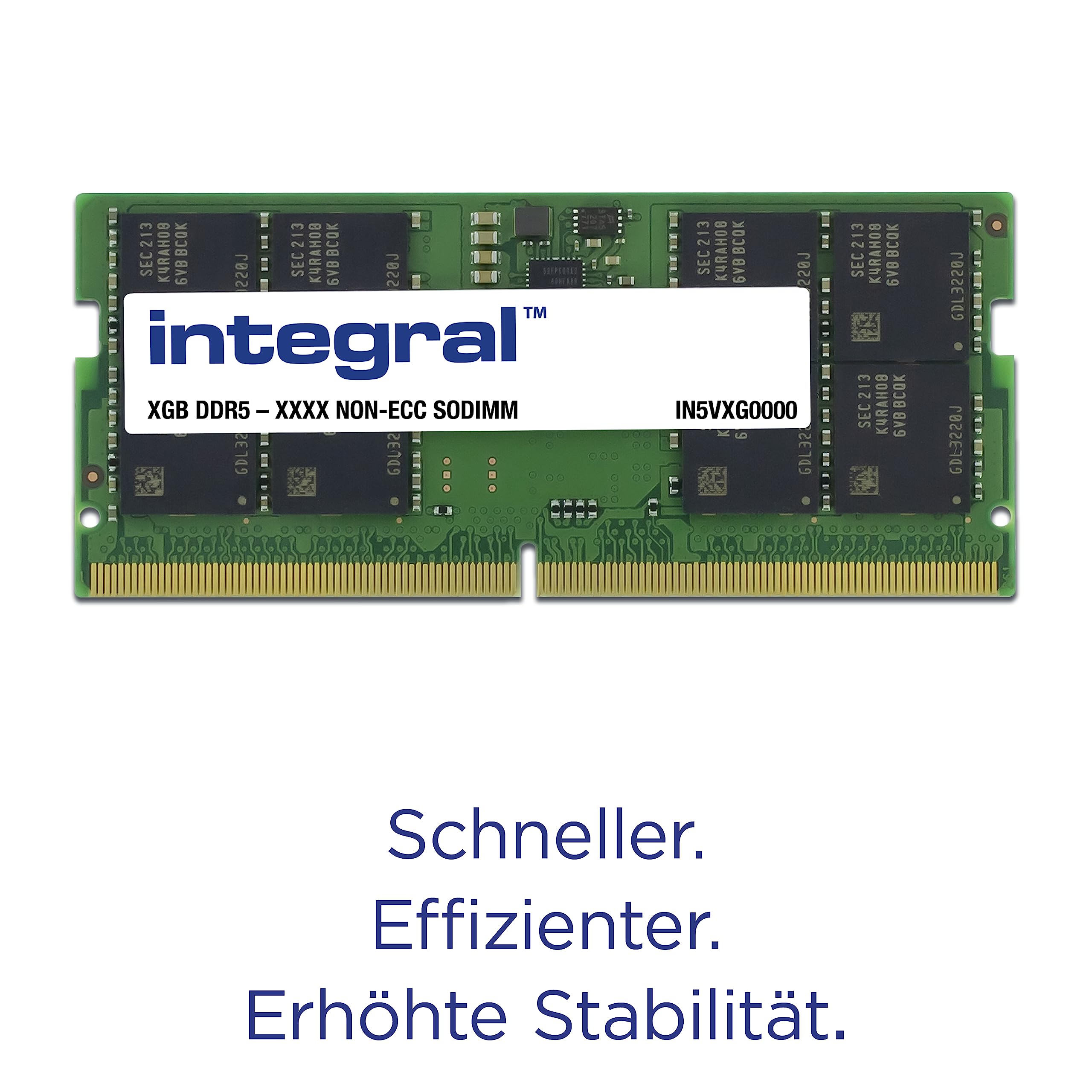 Integral RAM 16GB kit (2x8GB) DDR5 4800MHz SODIMM Laptop Notebook
