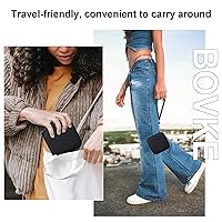 Vista 6 de BOVKE Carrying Case Compatible with Anbernic RG35XXSP Handheld Game Console, RG35XXSP Clamshell Retro Games Consoles Flip Hand-held System Holder