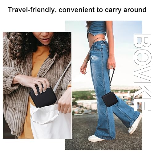 Miniatura 6 de BOVKE Carrying Case Compatible with Anbernic RG35XXSP Handheld Game Console, RG35XXSP Clamshell Retro Games Consoles Flip Hand-held System Holder