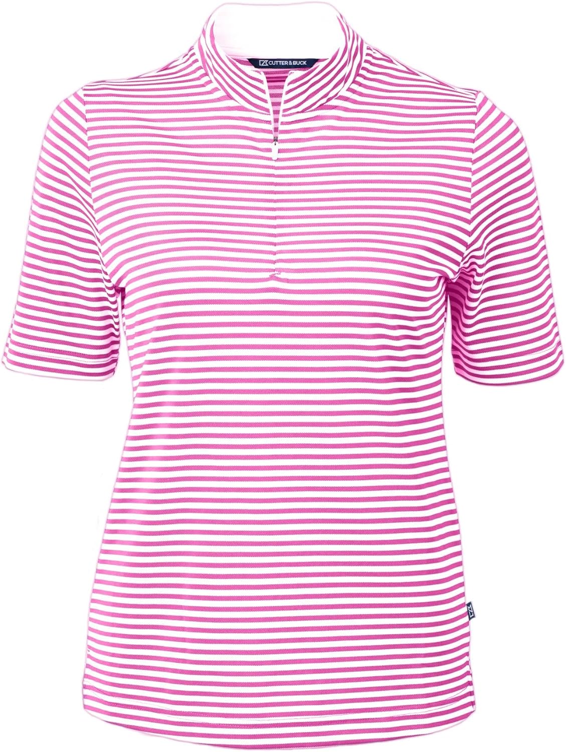 Cutter & Buck Womens Virtue Eco Pique Stripe Recycled Womens Top