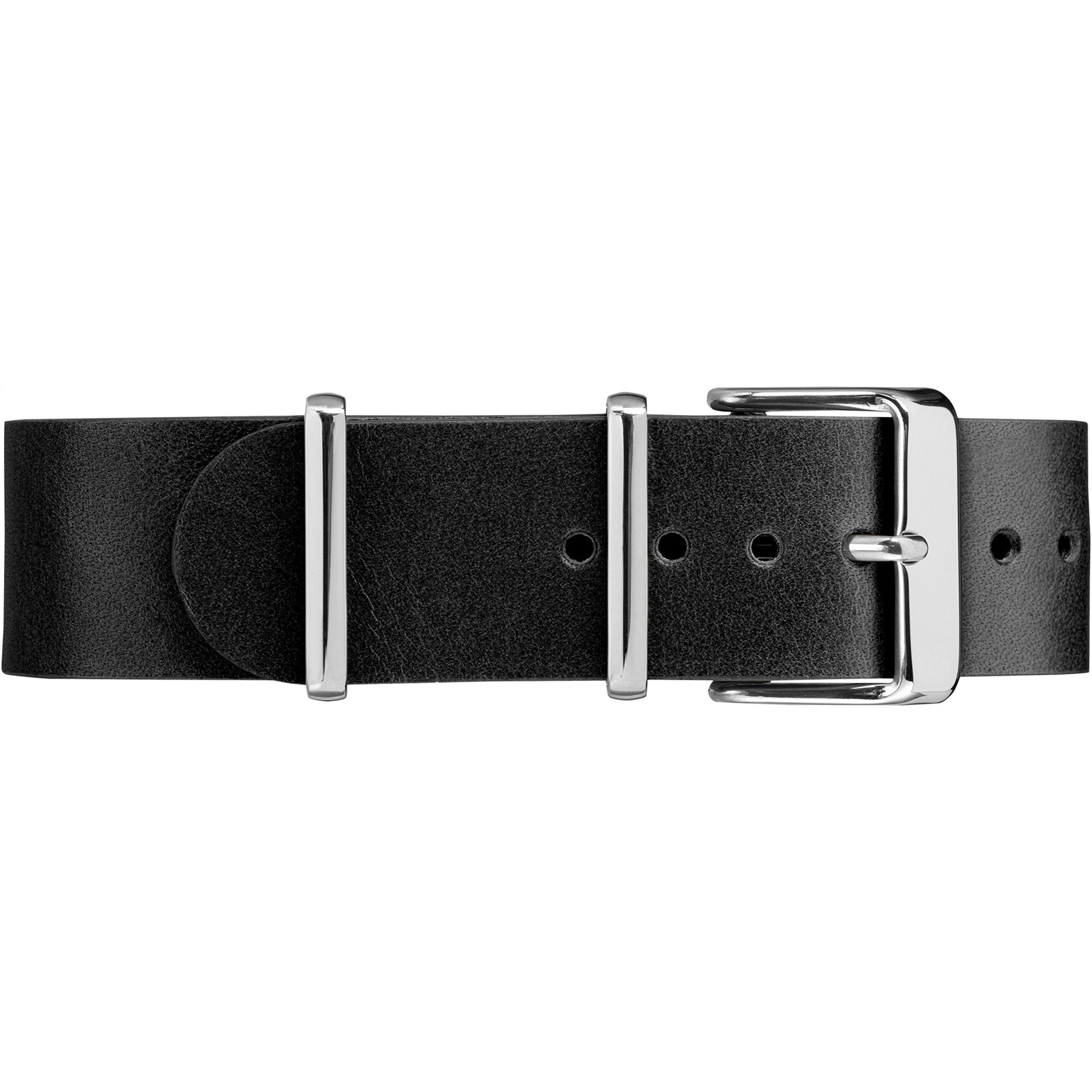 Timex TW7C10700 - Correa de Piel de Doble Capa (20 mm), Color Negro