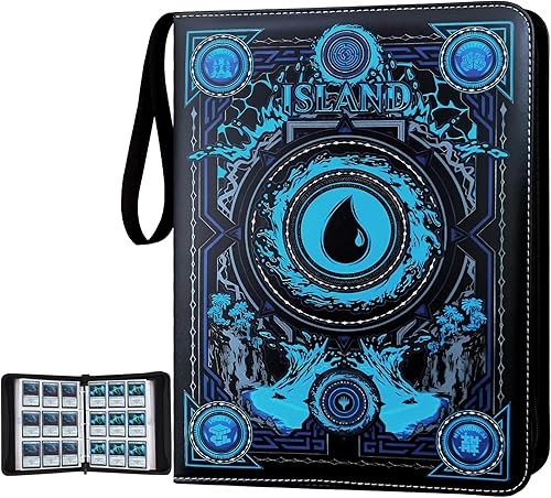 MTGPRO Carpeta de tarjetas para tarjetas de Pokémon de 4 bolsillos, 400 bolsillos, carpeta de tarjetas intercambiables, libro de coleccionista,