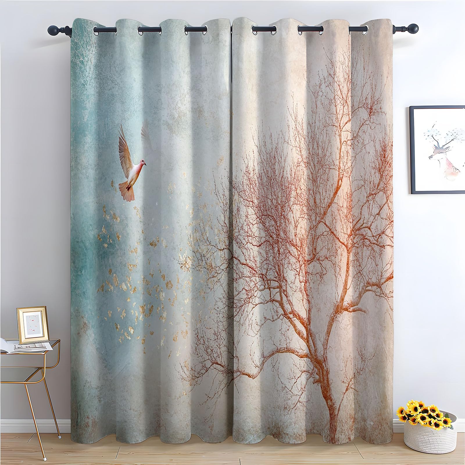 Rideaux anti-froid pour résoudre les courants d'air de chambre et salon moderne