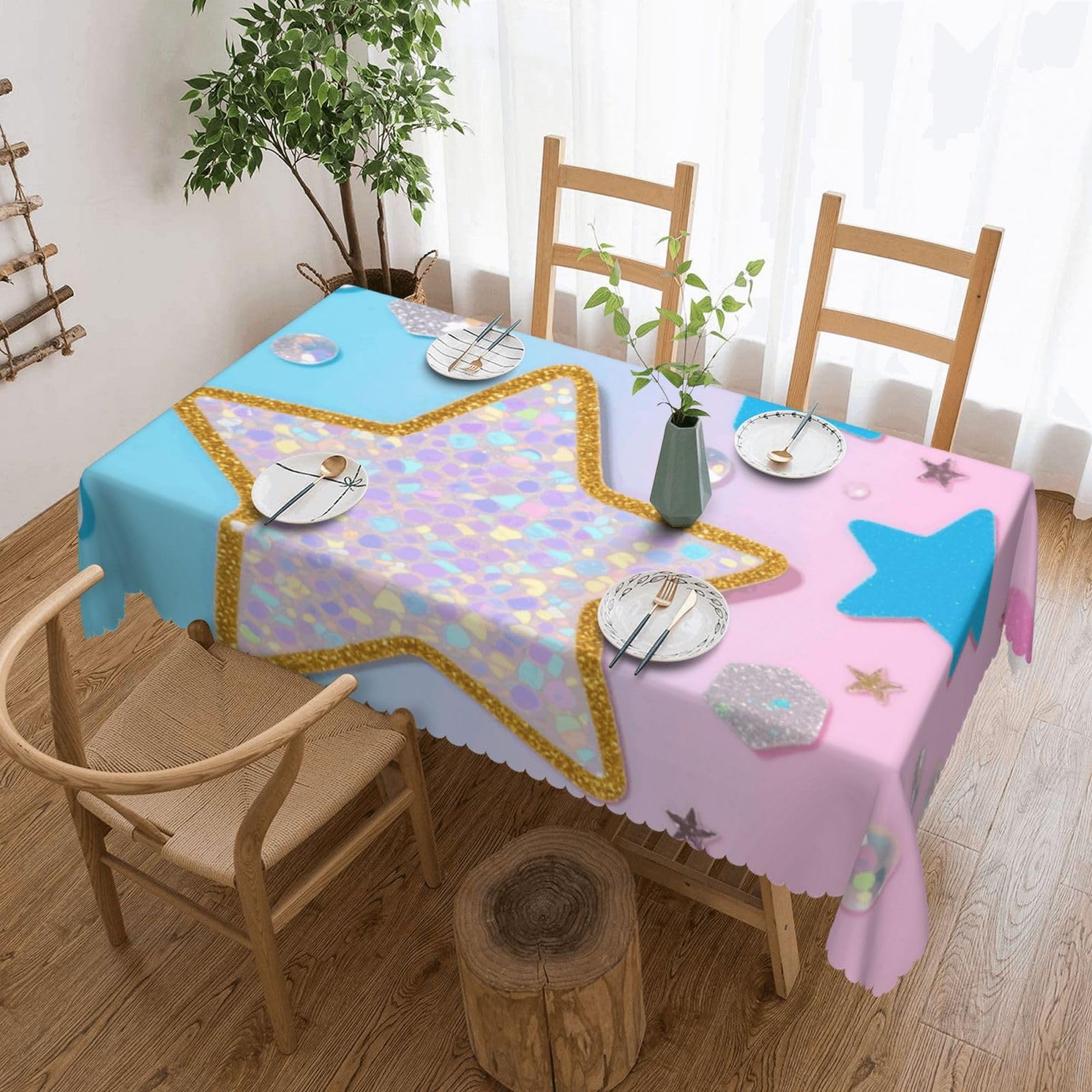 Tablecloth décoration étanche 137x183cm pour salle à manger et événements