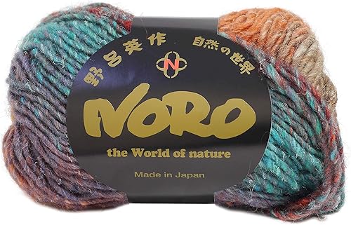 Miniatura 16 de Hilo de seda Noro Silk Garden - azul rey (# 08),205 - Morioka,208 - Yatsushiro,211 - azul- magenta- verde- marrón,269 - Marfil-gris pardo,341 -