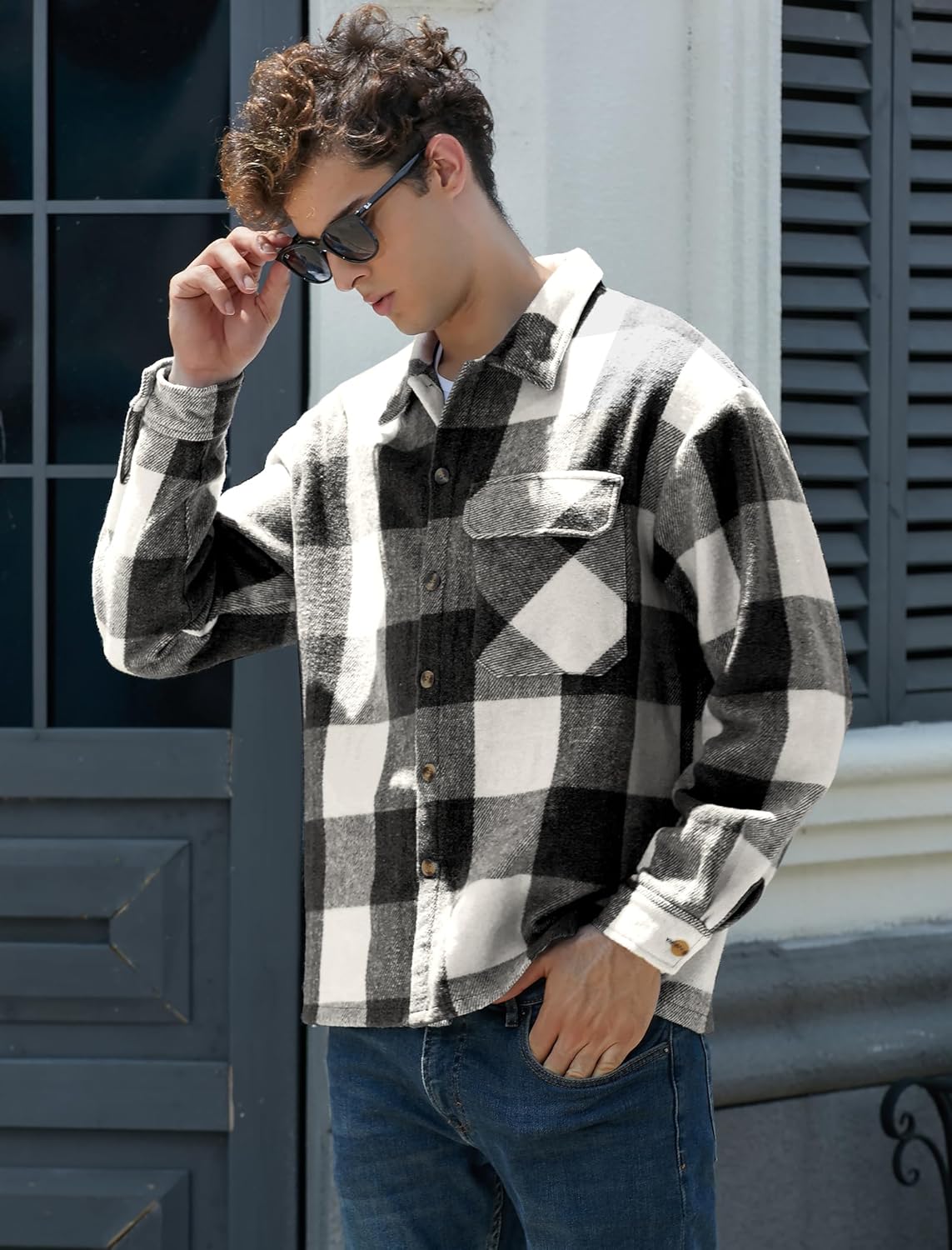 ZAFUL mens Men Duffle Coat - Image 3