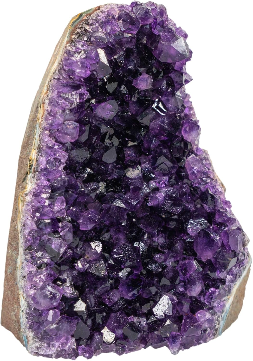 TRUENERGY Natural Amethyst Crystal Cluster – 0.5 To 12 Pounds Dark Purple Grade AAA Raw Quartz Amethysts Stone – Great For Home Decoration, Positive Energy, & Healing Crystals Amatista piedra