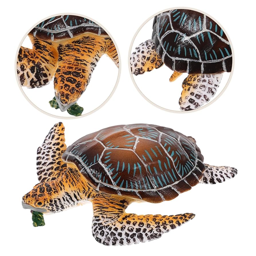 Amazon.co.jp: Vaguelly リアルなウミガメ模型 子供向け認知玩具