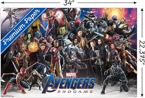 Miniatura 3 de Trends International Marvel Cinematic Universe - Avengers - Endgame - Póster de pared de alineación, 22.375 x 34 pulgadas, versión premium sin marco