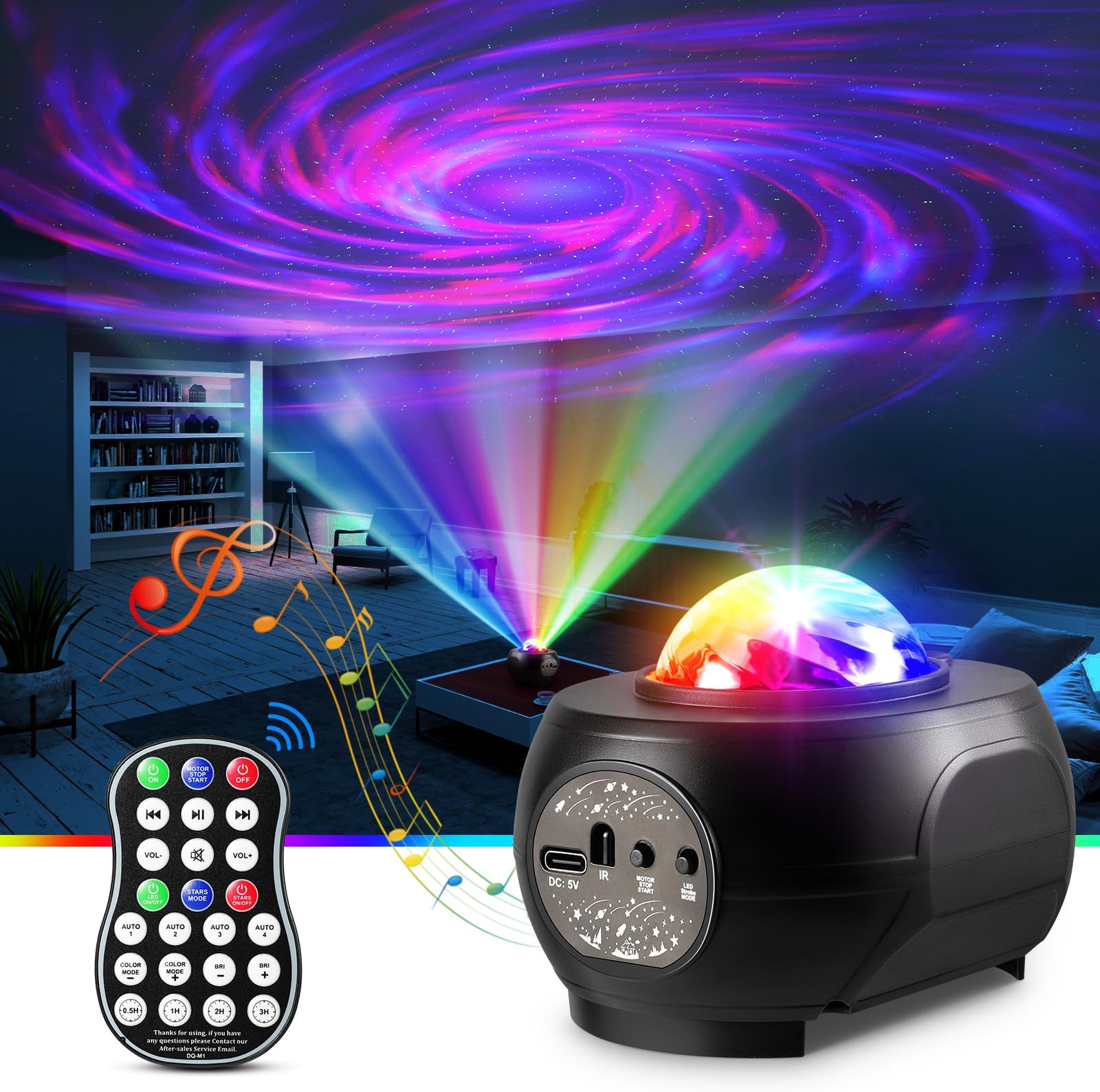 App Controlled & Blue-Tooth Nebula Starry Projector for Room,Galaxy Light Projector for Ceiling,Remote Timer Star Projector,Night Light for Kids,Teen Girl Adult Bedroom,Birthday Gift