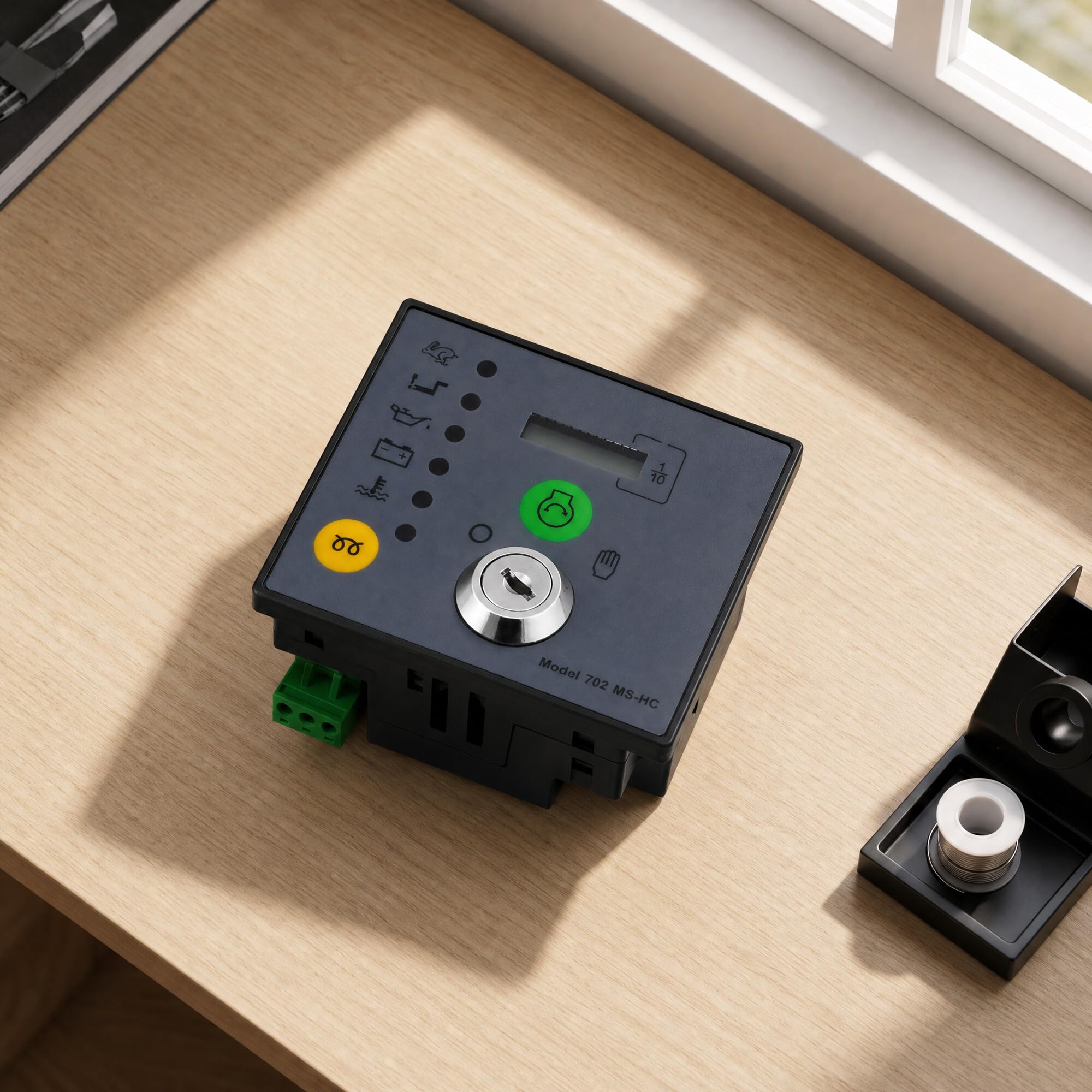 Jeffergarden Scheda del Controller del Generatore di Avvio Manuale con Tasti 702 MS Pannello di Controllo del Microcomputer HC per Il Monitoraggio e la Protezione delle Operazioni del Motore