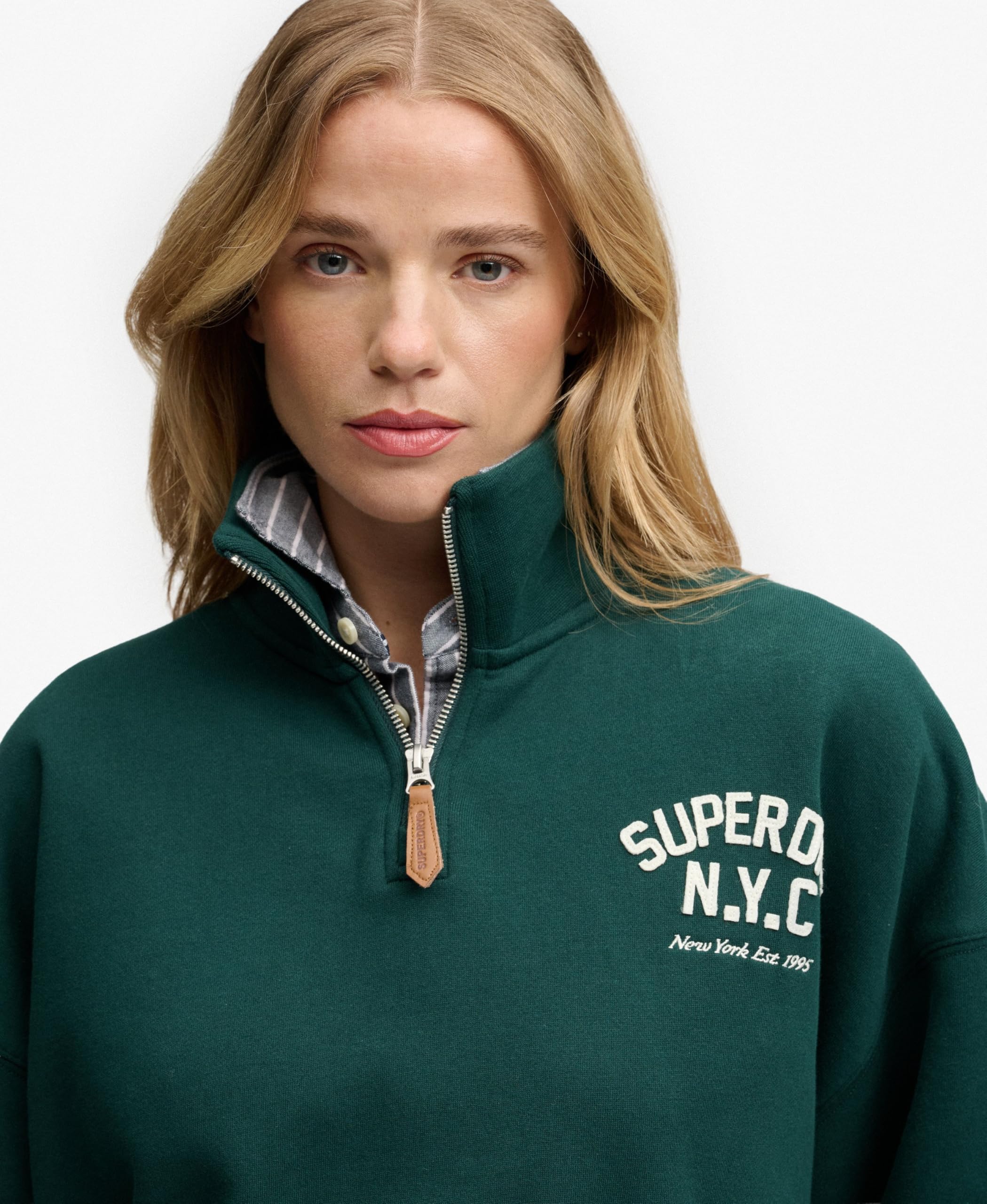 Superdry Bluza Kobiety Country Club Applique Half Zip