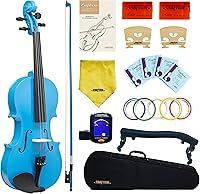 Vista 9 de Set de violín de madera maciza de abeto y arce Crafteem para principiantes niños y adultos - Crea tu sonido perfecto y comienza tu viaje musical