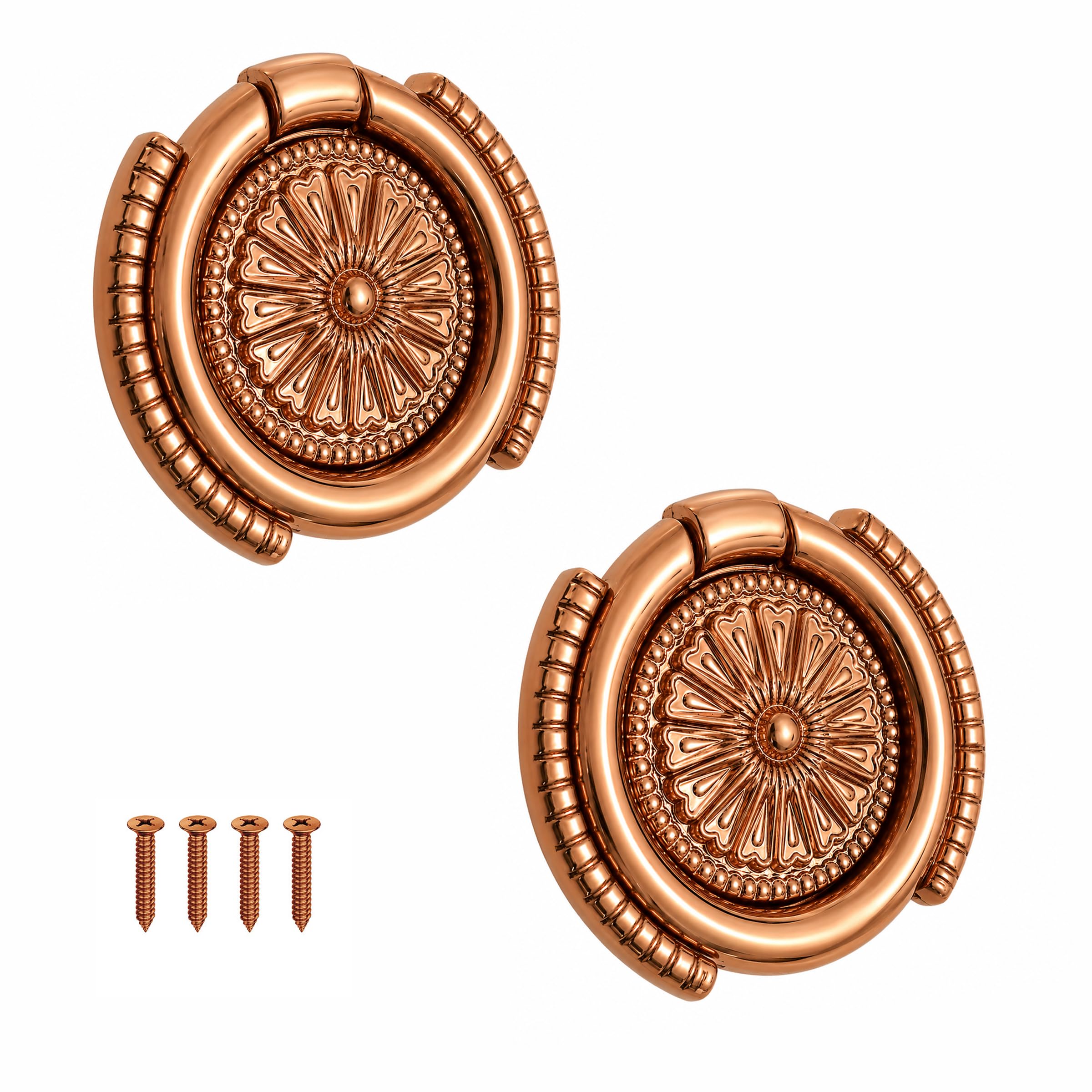 VOLO 2 Pieces Cabinet Knob/Kadi | Pull Knobs for Drawers, Wardrobes & Cupboards | Ideal for Kitchen & Home | (Kadi-19) | (Rose Gold, 2 Pieces)-picture-16
