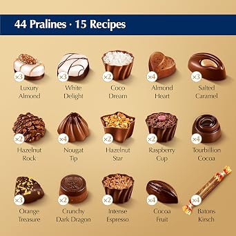 Lindt Swiss Luxury Selection – 443g Extra Large Gift Box – Chocolate Assortment – Milk, Dark & White Pralines for Him & Her