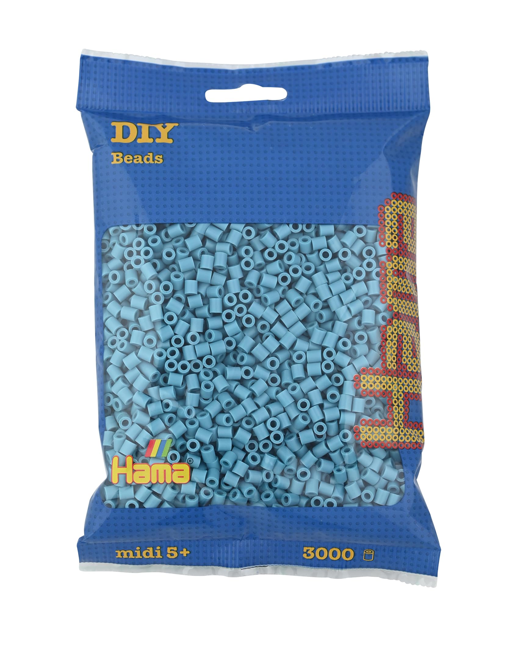 Hama Beads Bag | Approx. 3000 Midi Fuse Beads | Mosaic Decoration Arts & Craft for Creative Children Ages 5+ | Turquoise โ image 1