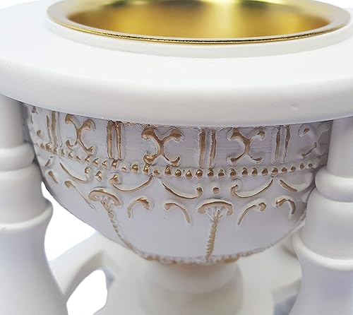 Miniatura 5 de AM Quemador de incienso de carbón  Quemador Bakhoor, quemador de resina de incienso Oud para oficina y decoración del hogar  Lavish 4 pilares