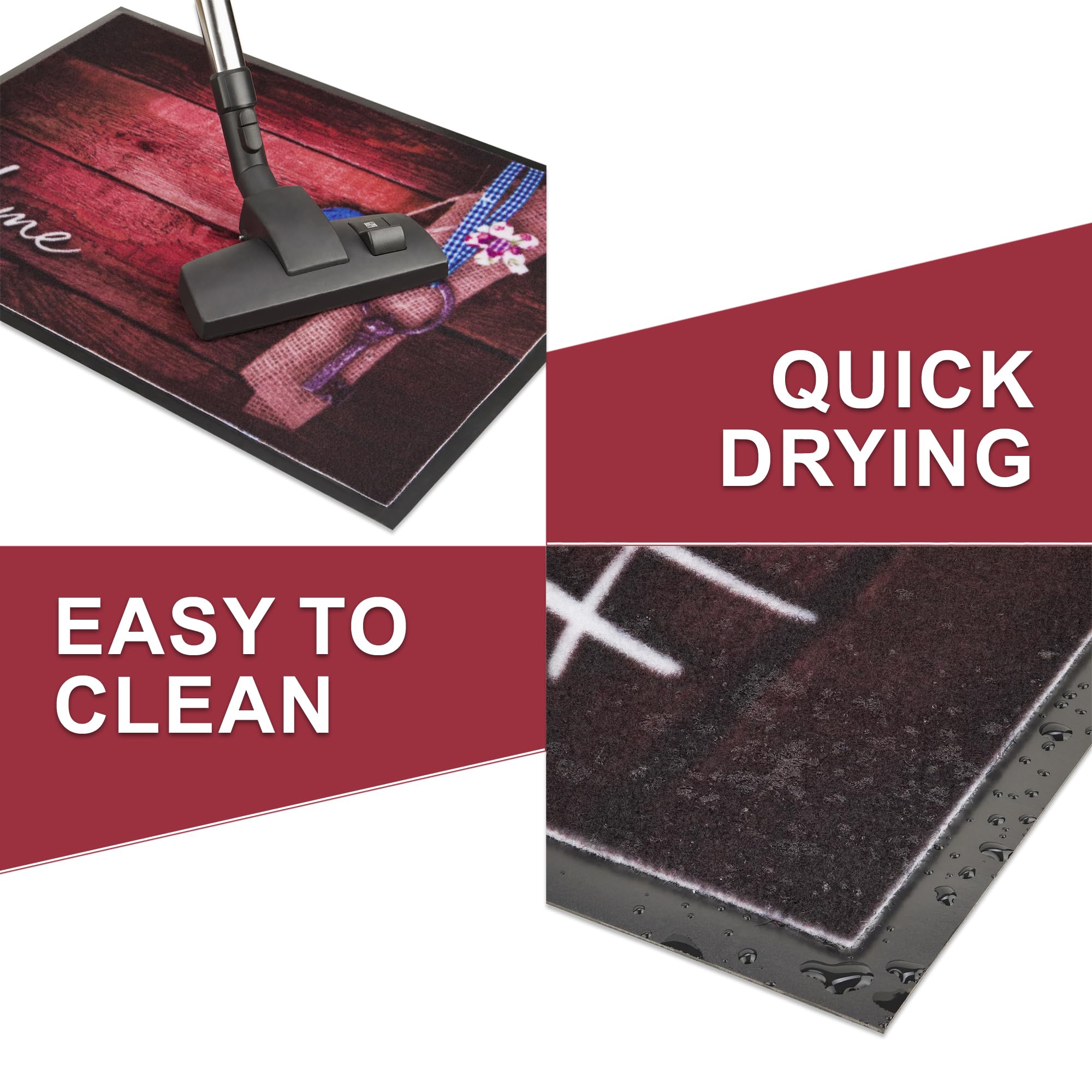 Valia Home doormat in 3 unique designs, Home 3, 60 x 80 cm (Rectangular) - Image 3