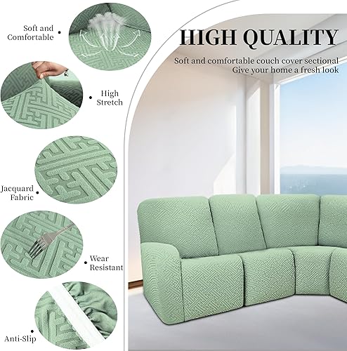 Miniatura 386 de Fundas 100% impermeables para sofá reclinable seccional, fundas para sofá reclinable en forma de L, funda para sofá seccional de esquina en forma de