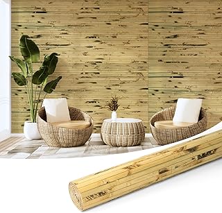 Art3d Natural Bamboo Wall Panel for Interior Wall Decor, Renewable Pole ...