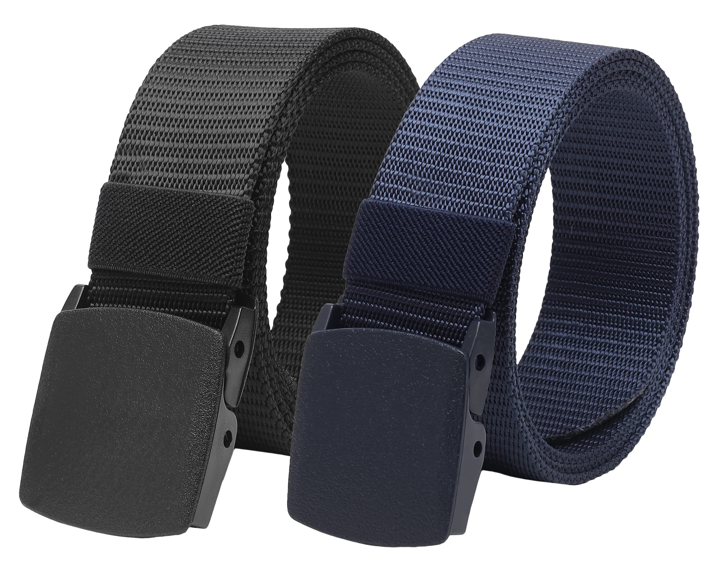 ZORO Unisex Nylon & Canvas Waist Belt For Men & Women, (Pack of 2), Fits on upto 40 inches Waist Size