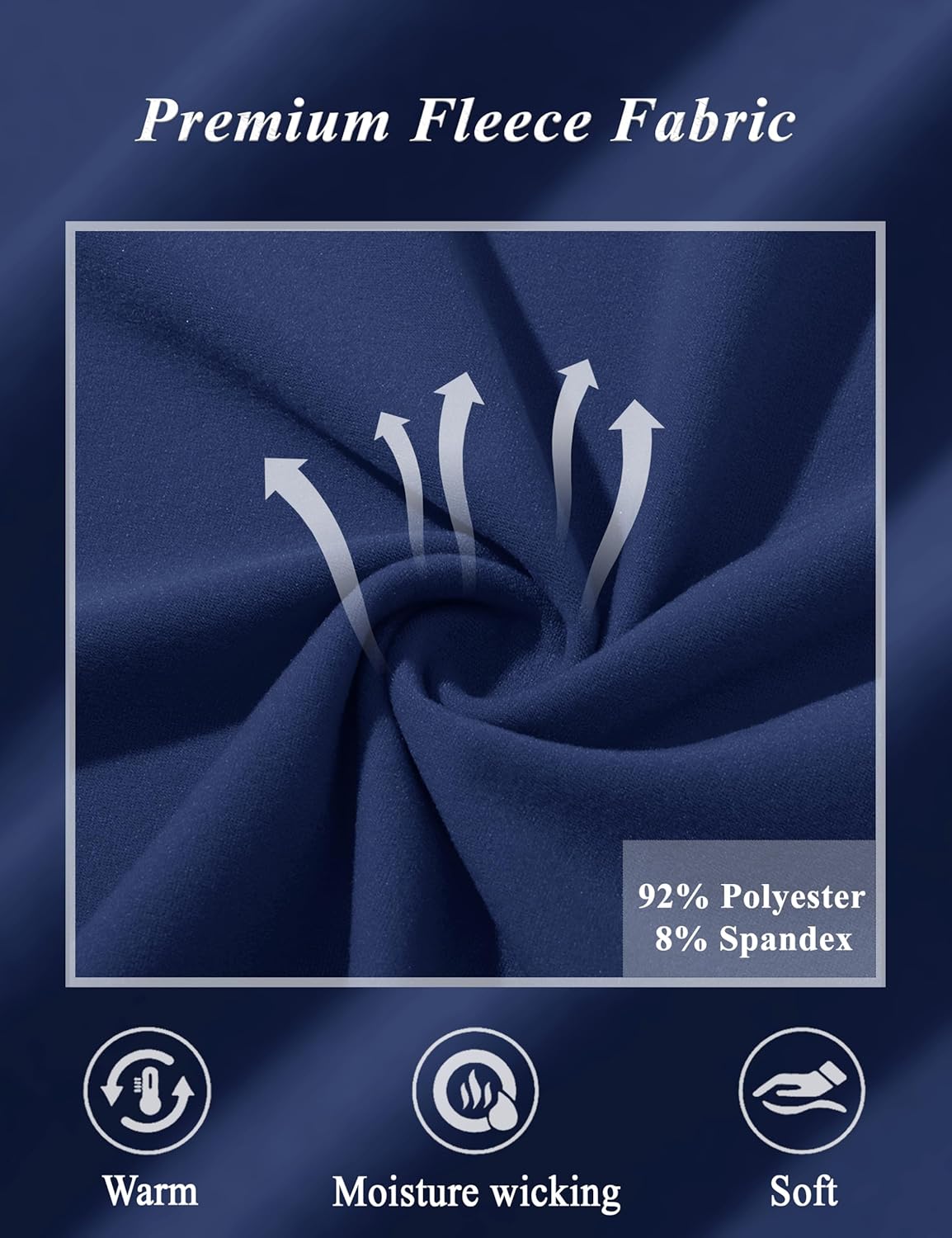 MAGCOMSEN Men's Thermal Shirt Fleece Lined Long Sleeve Athletic Base Layer Workout Top - Image 3