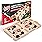 Bungee Table Fast Sling Puck Game - Small Size - Test Your Speed and Accuracy with This Fast-Paced Wooden Air Hockey Board Game - Guaranteed Fun for Family Night or Friends Party