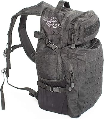 Black Ops USA 35L 3 Day Assault Pack black tactical backpack molle bag Great for Travel Outdoor Camping Hunting Hiking Backpack for men