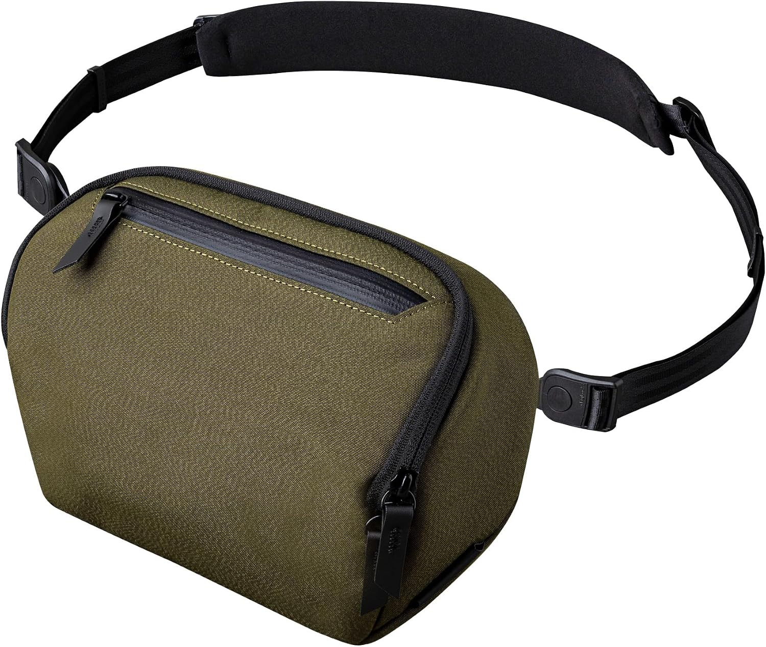 ALPAKA Vertex Pouch Mini 2L - EDC Sling Bag, Fits E-Readers and a Large Smart Phone or Small Essentials, Mens Crossbody Travel Bag, Weatherproof Black Axoflux 300D Fabric