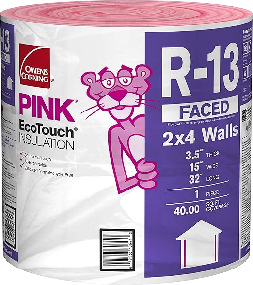Owens Corning OCRF10, R13 Kraft Roll Insulation, 15