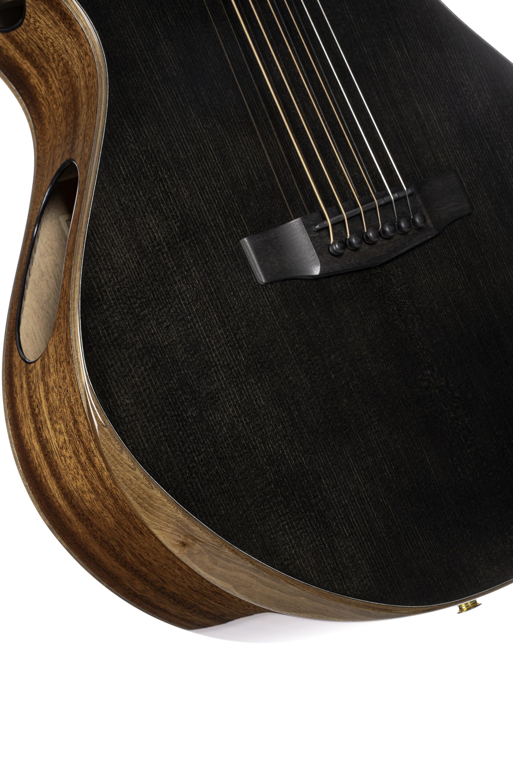 Cort Masterpiece Series Modern Black A/E Gitarre mit Koffer