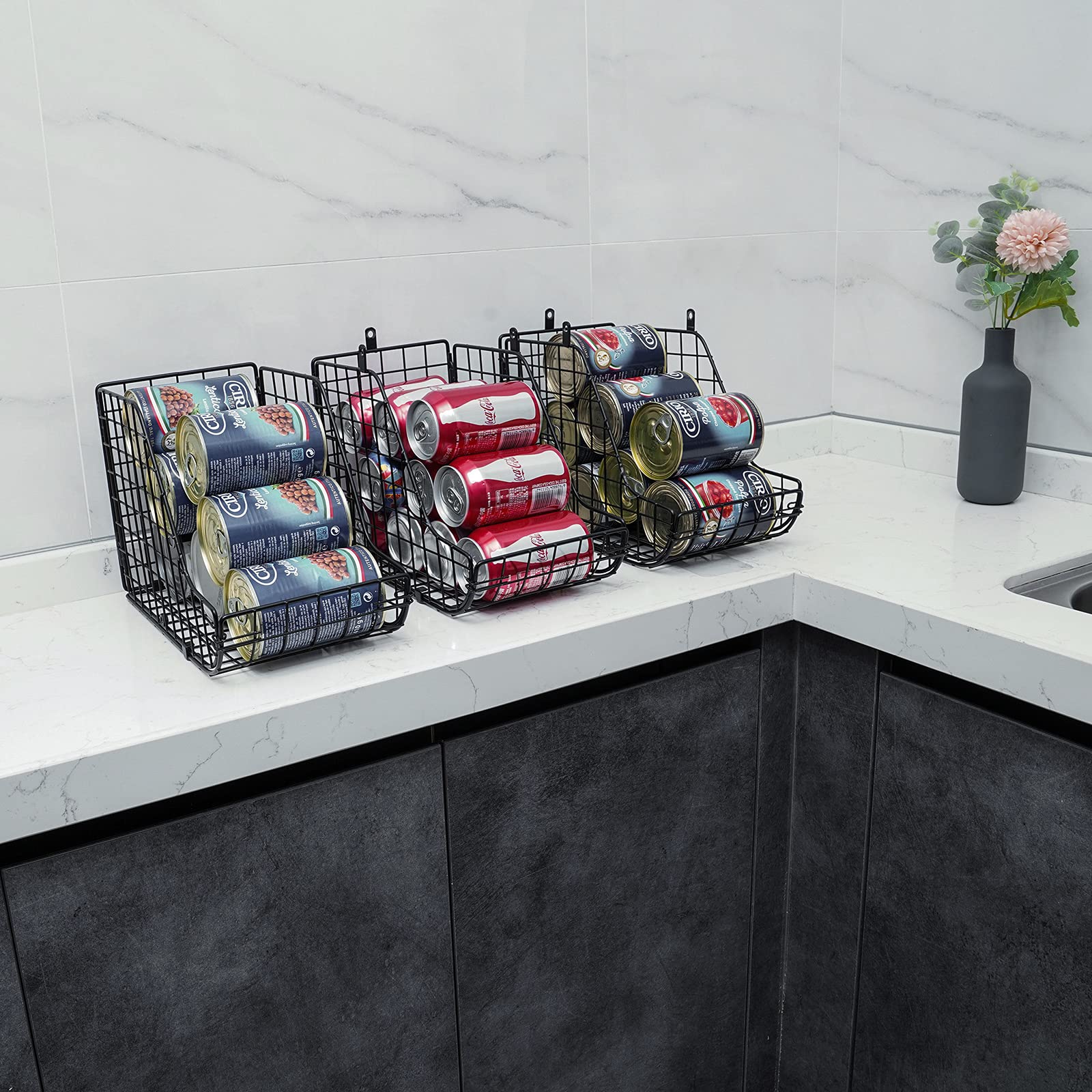 Xcosrack Standing Stackable Can Dispenser Storage Organizer Bins3