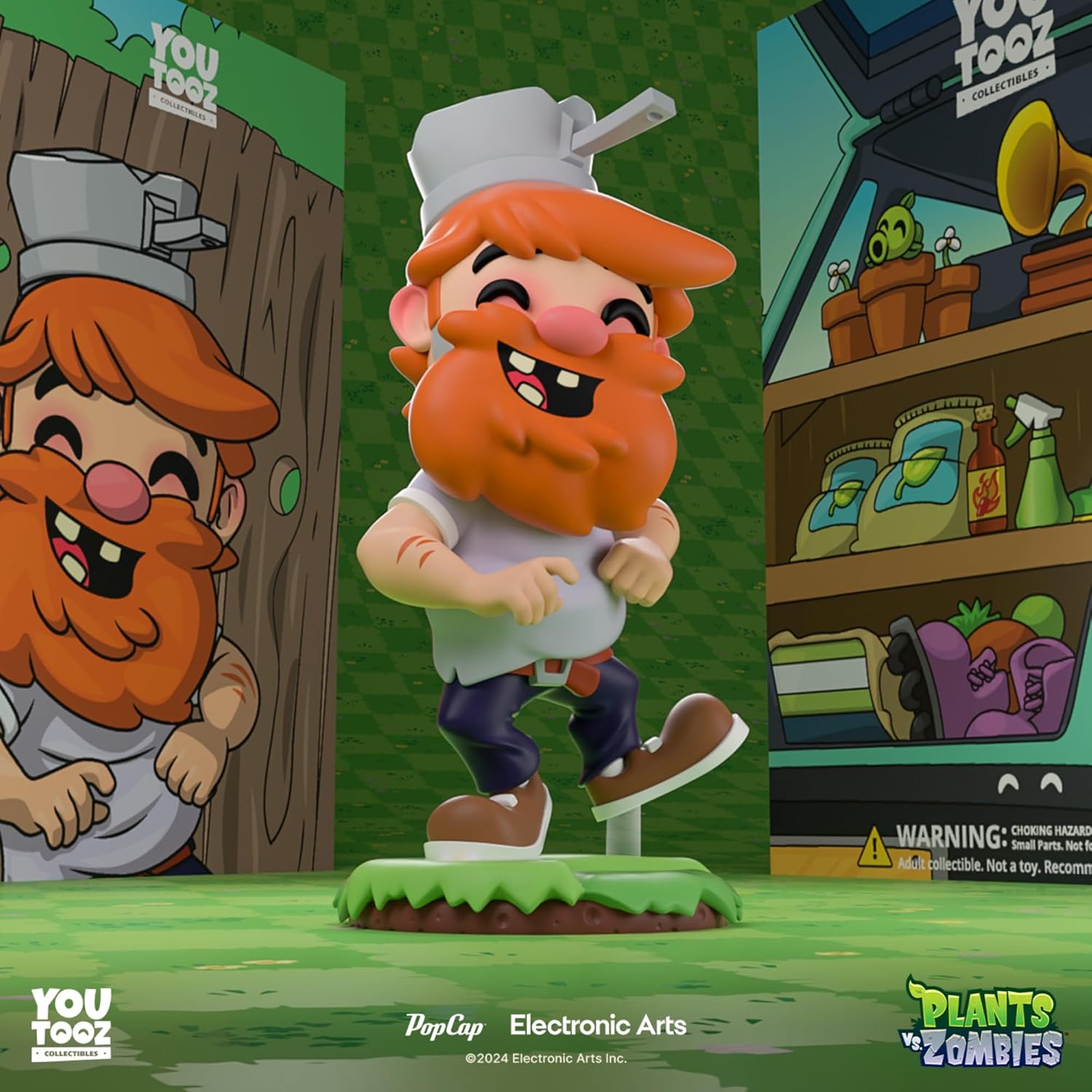 Youtooz Crazy Dave 4.6-Inch Vinyl Figure – Plants vs. Zombies Collectible, Crazy Dave Action Figure from PVZ