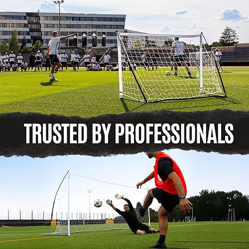 Miniatura 4 de QUICKPLAY Kickster - Gama de portería de fútbol ultra portátil, configuración rápida y fácil, incluye red de fútbol y bolsa de transporte,