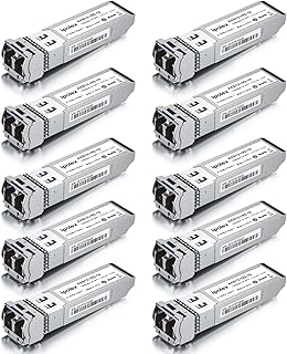 ipolex 10GBase-LR SFP+ Transceiver Module for Cisco SFP-10G-LR, Cisco Meraki, Ubiquiti, D-Link, Supermicro, Netgear, Mikrotik (SMF, 1310nm, 10KM, LC)(Pack of 10)
