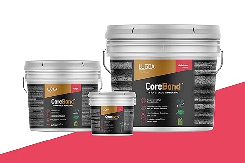 Miniatura 6 de Lucida Surfaces CoreBond Pro-Grade Adhesivo para Pisos de Vinilo Libre de Solventes Sensible a la Presión  1 Galón