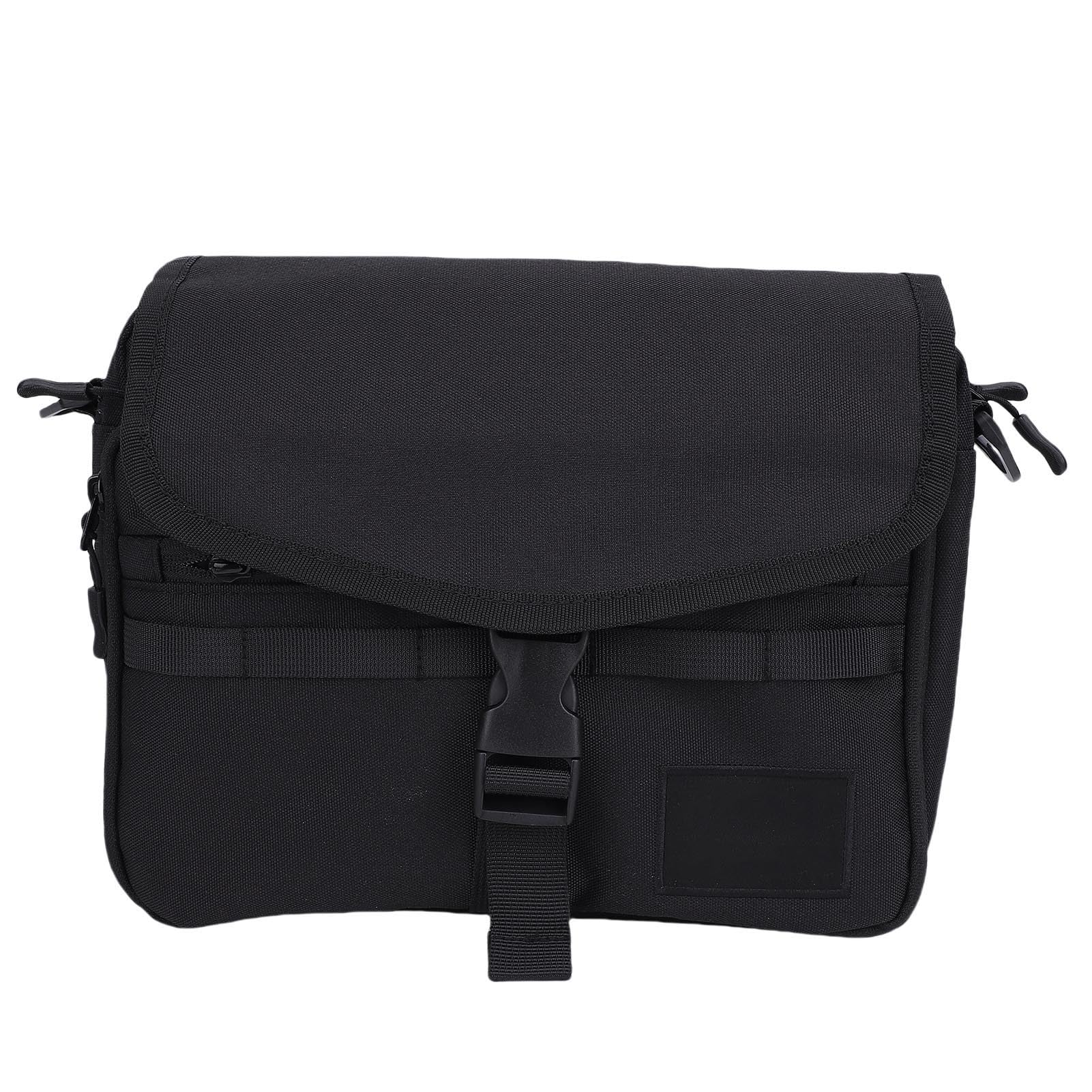 Sac à bandoulière grande capacité noir style casual outdoor messenger bag pour voyager