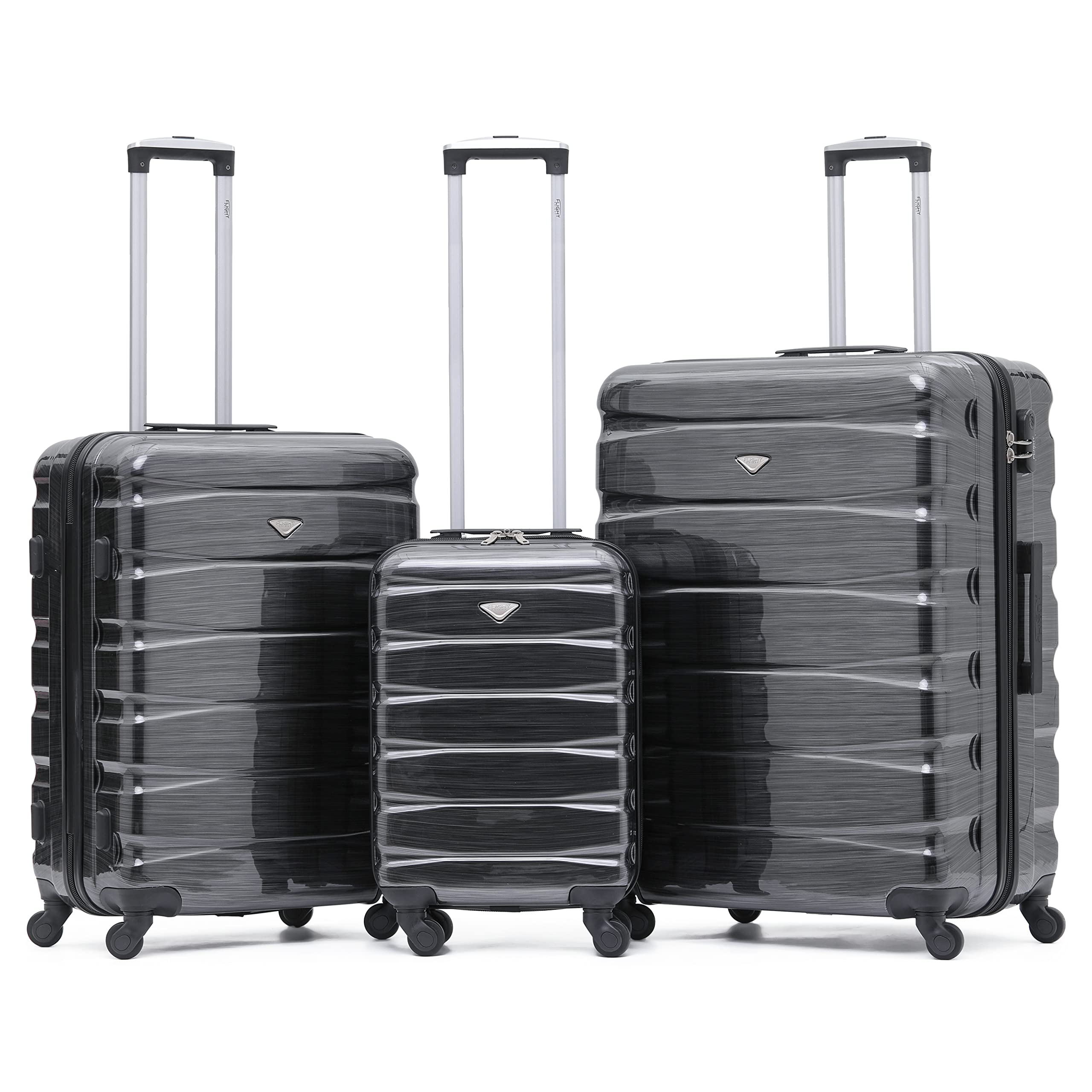Flight Knight Lightweight 4 Wheel ABS Hard Case Medium Suitcase Approved for Over 100 Airlines Including easyJet, British Airways, Ryanair, Jet2, Emirates & Many More - Check-in Medium Size 25" — view 225