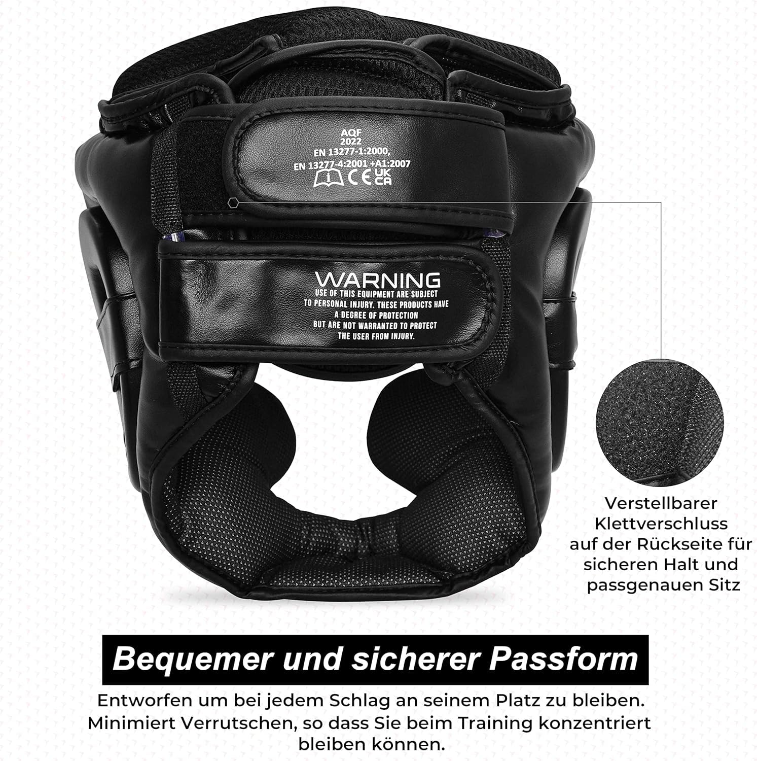 AQF Kopfschutz Boxen, CE-Geprüft Boxing Gesichtsschutz, MMA Kickboxen Kampfsport Helm, Muay Thai Schutzhelm, Box Training Headgear Schoner, Boxhelm Für Taekwondo, Sparring Karate Head Guard