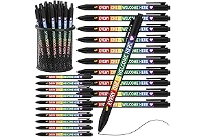 48-Piece Pride Merch: Retractable Ballpoint Pens in Vibrant Rainbow Hues to Celebrate Pride Month