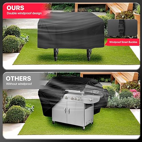 Miniatura 6 de Cubierta de parrilla de 36 pulgadas para Blackstone, 600D Oxford resistente para parrilla Blackstone de 36 pulgadas, impermeable, resistente a la