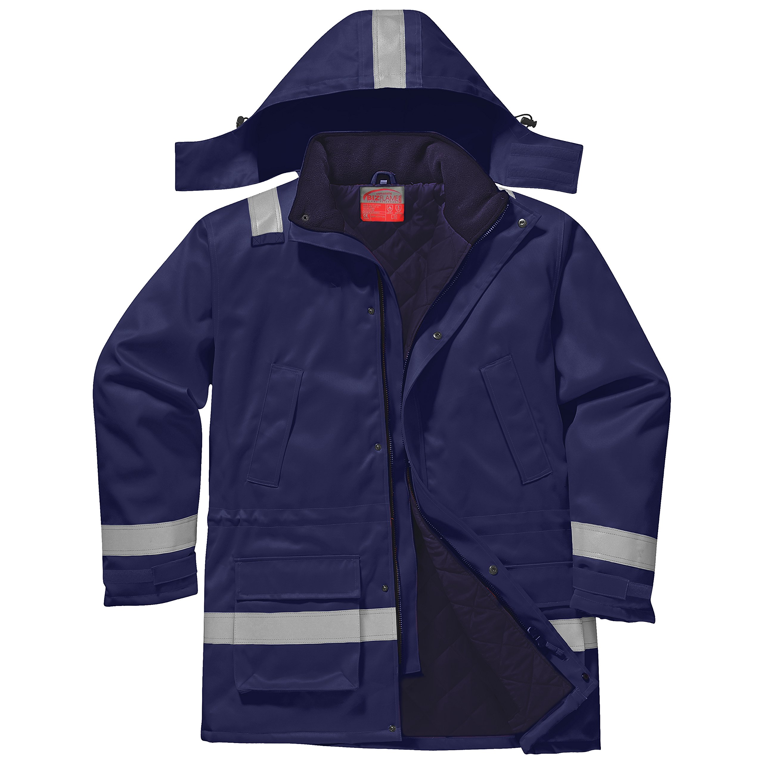 Portwest FR59 Giacca Invernale Antifiamma Antistatica, Taglia M, Navy