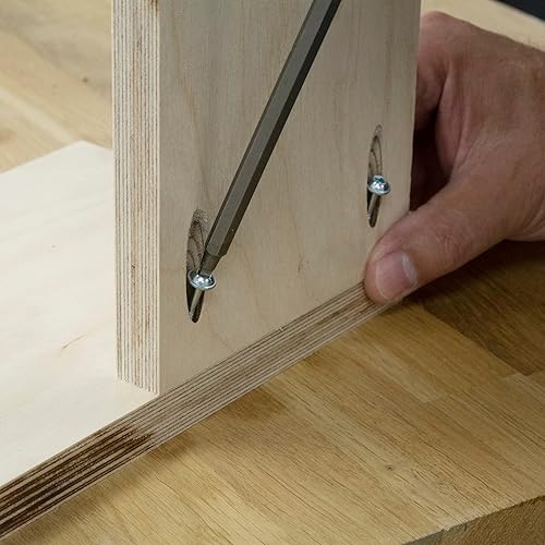 Vista 9 de Trend Tornillos de bolsillo para maderas duras, 1 1/4 pulgadas de largo, paquete de 500, tornillos de accionamiento cuadrados roscados finos