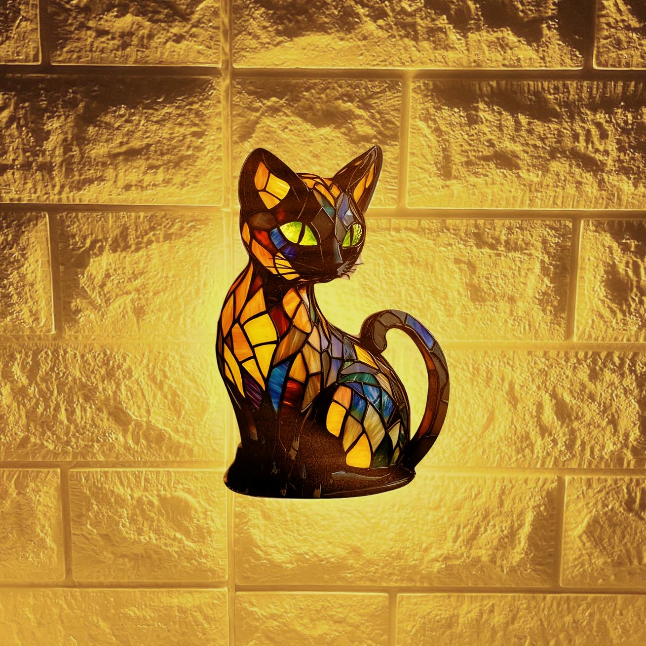 Sedom Sound Sensor Night Light Cat Nightlights Indoor by Battery Powered Cordless LED Lamp Warm White Lights for Hallways, Stairs, Bedrooms, Landings, Children’s Room, Baby,Infants Nursery, Kitchen