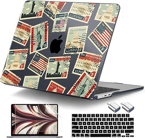 Miniatura 28 de DONGKE Funda para MacBook Air de 13.6 pulgadas 2025 2024-2022 A3240 A3113 A2681 M4 M3 M2 Chip Touch ID, carcasa rígida de plástico y cubierta de