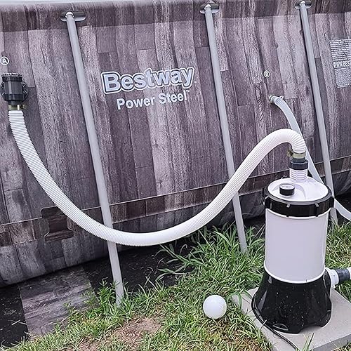 Miniatura 7 de Paquete de 2 mangueras de repuesto para bomba de piscina, 1.25 pulgadas de diámetro, mangueras de repuesto de filtro de piscina de 59 pulgadas de