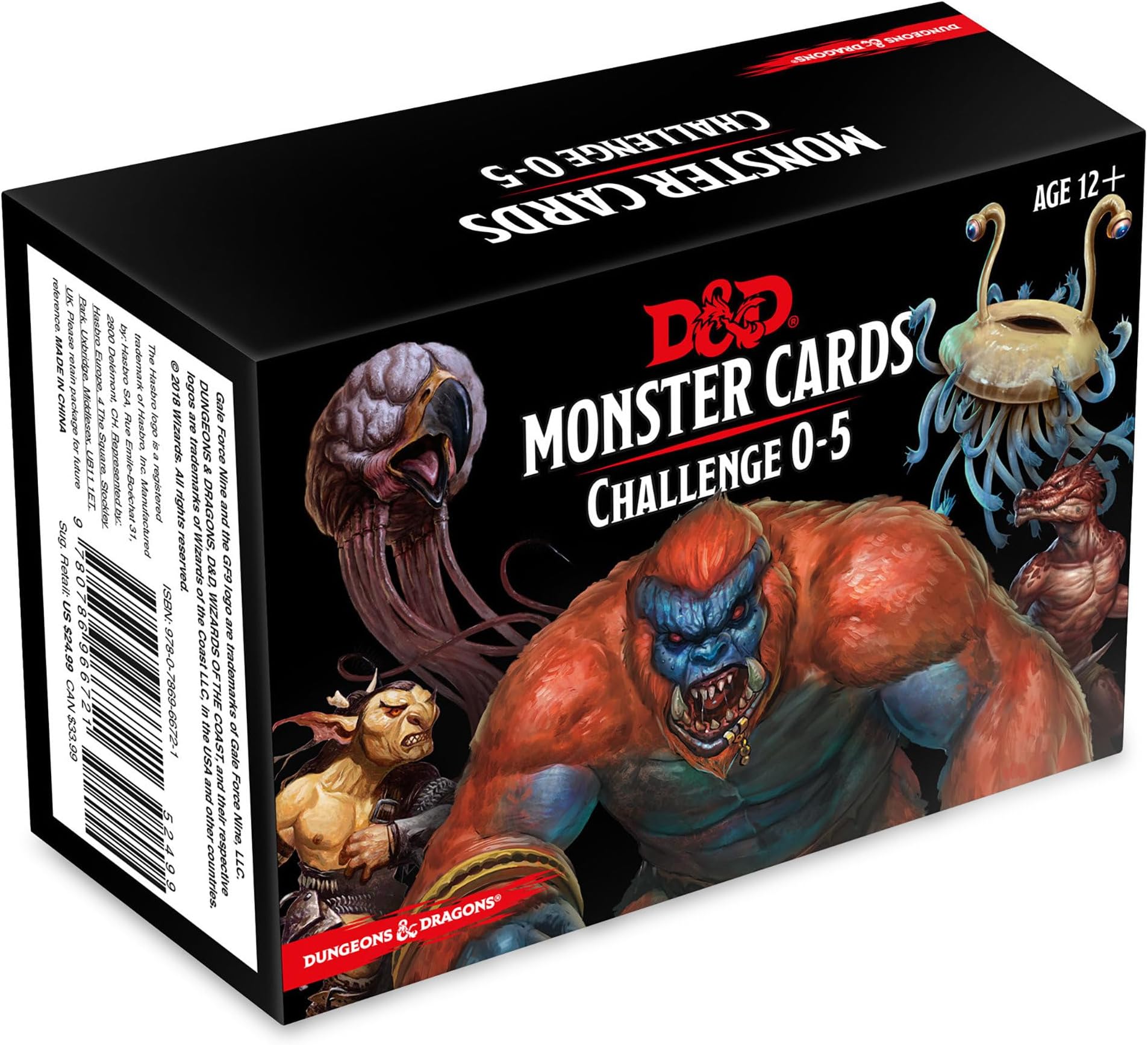 Dungeons & Dragons Spellbook Cards: Monsters 0-5 (D&d Accessory)