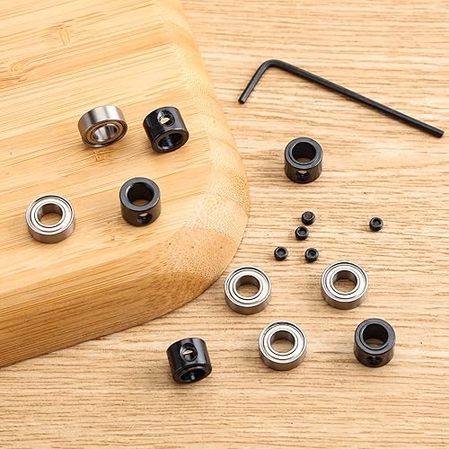 Miniatura 20 de Juego de reemplazo de rodamientos de broca de enrutador de rodamientos de brocas para enrutador Diámetro interior: 3/16 "y diámetro exterior: 3/8