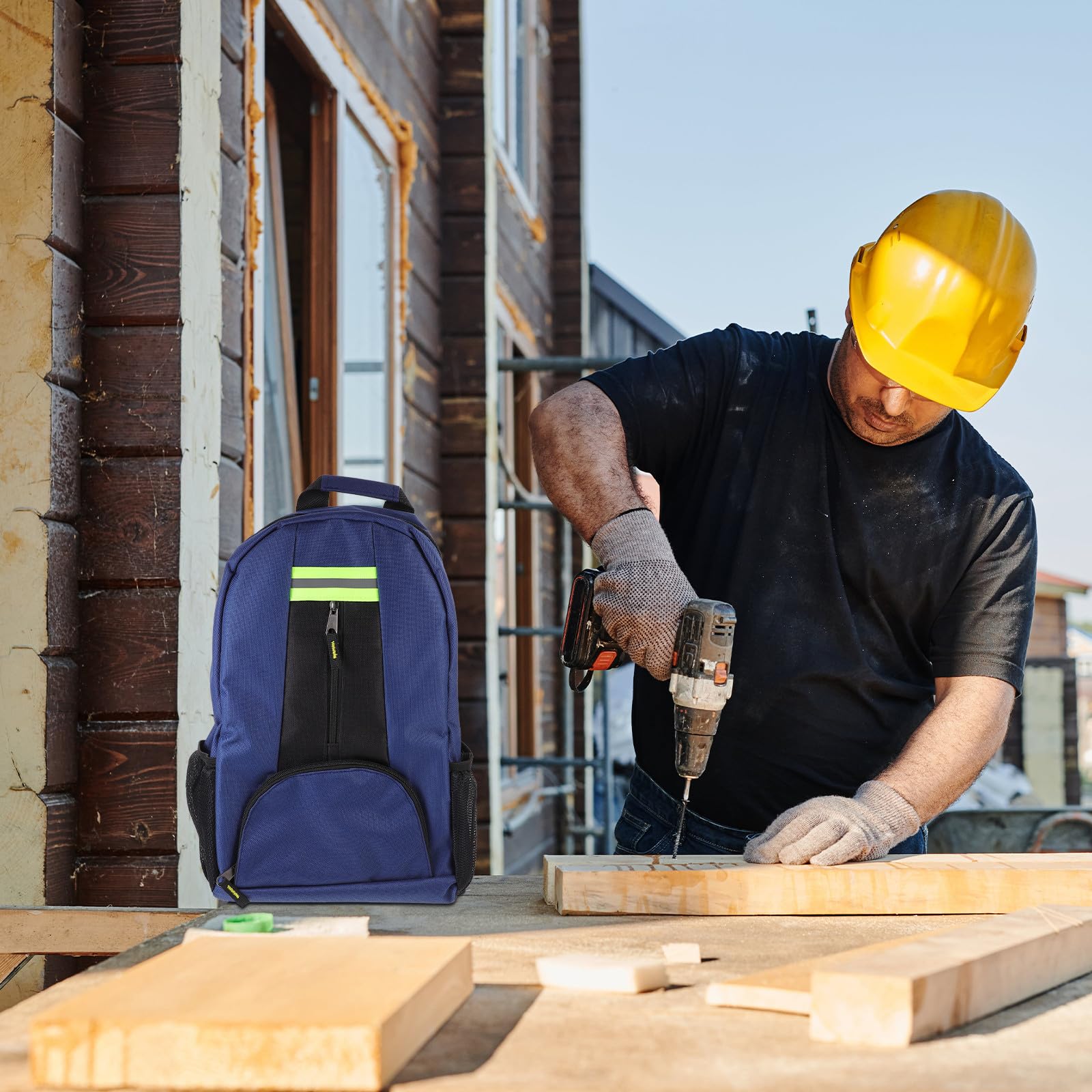 Bolsa de Herramientas de Lona Gruesa para Hombro, Organización | Decoracion Colegio, Almacenamiento de Herramientas, Resistente al Agua, Amplio Espacio, Kit de Mantenimiento