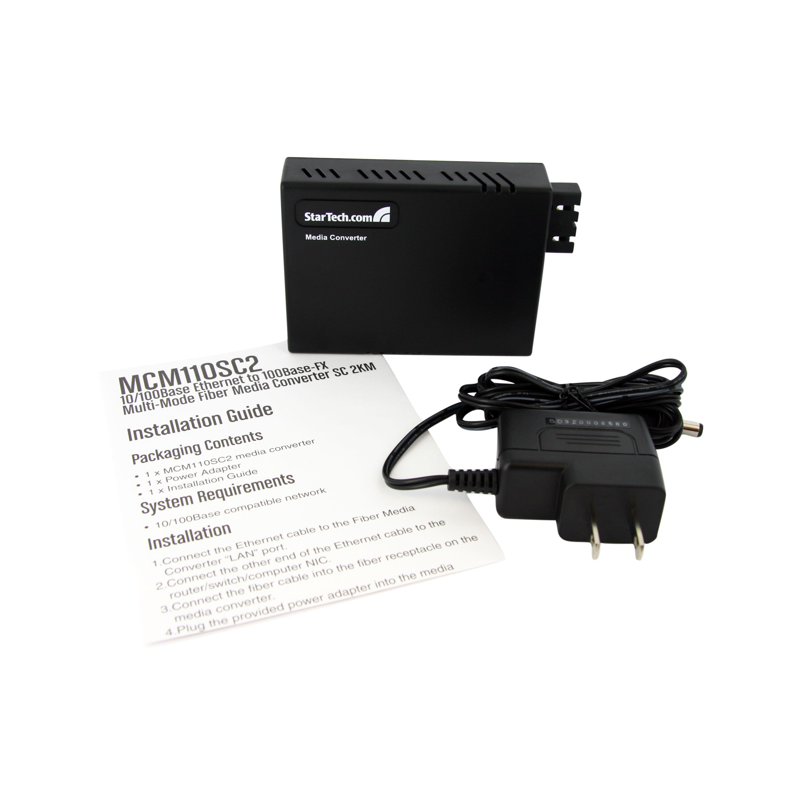 Startech.Com Convertitore Media Ethernet Fibra Multimodale 10/100 Sc 2 Km